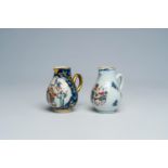 Two Chinese famille rose 'Mandarin' milk jugs, Qianlong