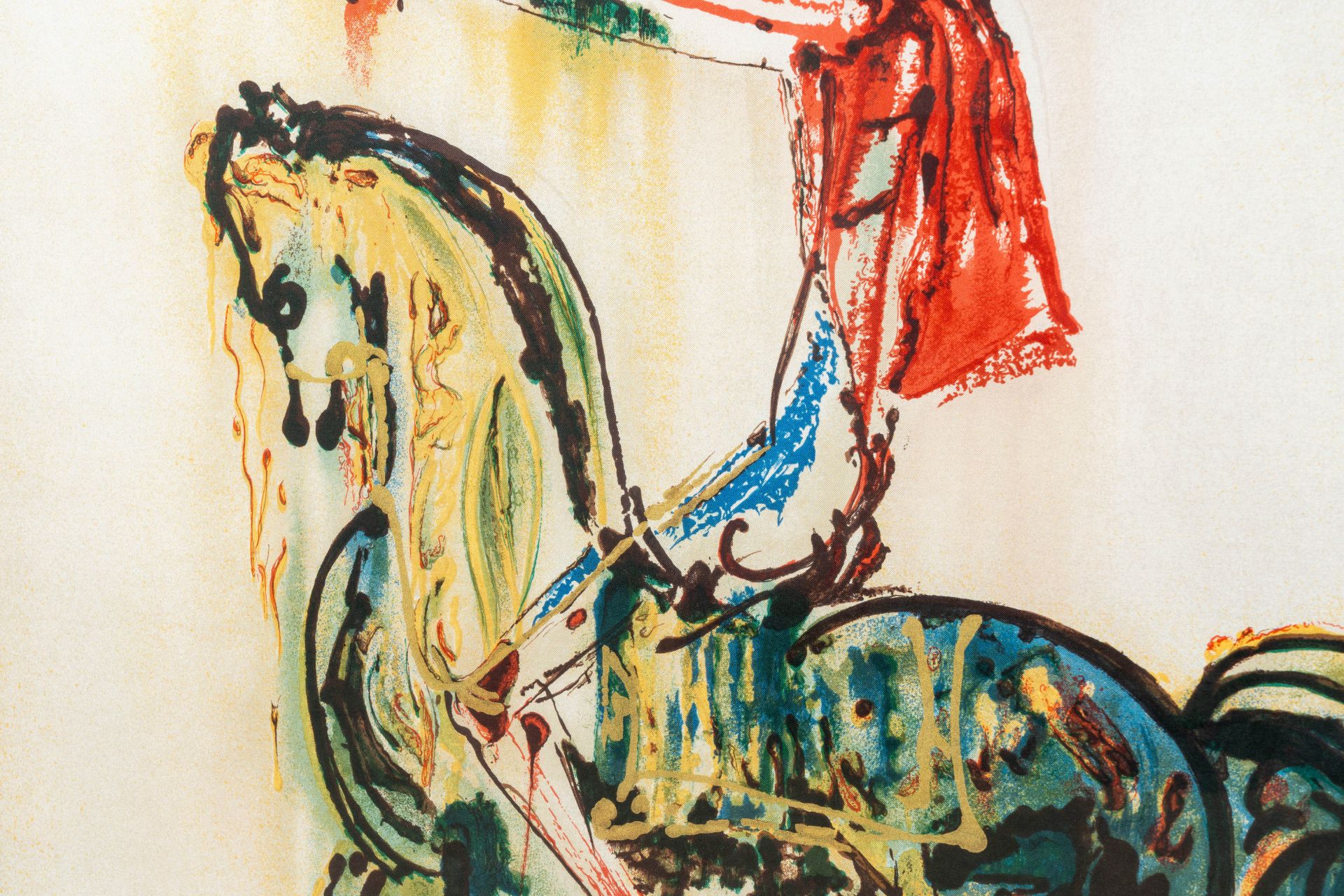 Salvador Dali (1904-1989, after): The Trojan horse, serigraph on silk, ed. 495/2000, dated 1990 - Image 5 of 7