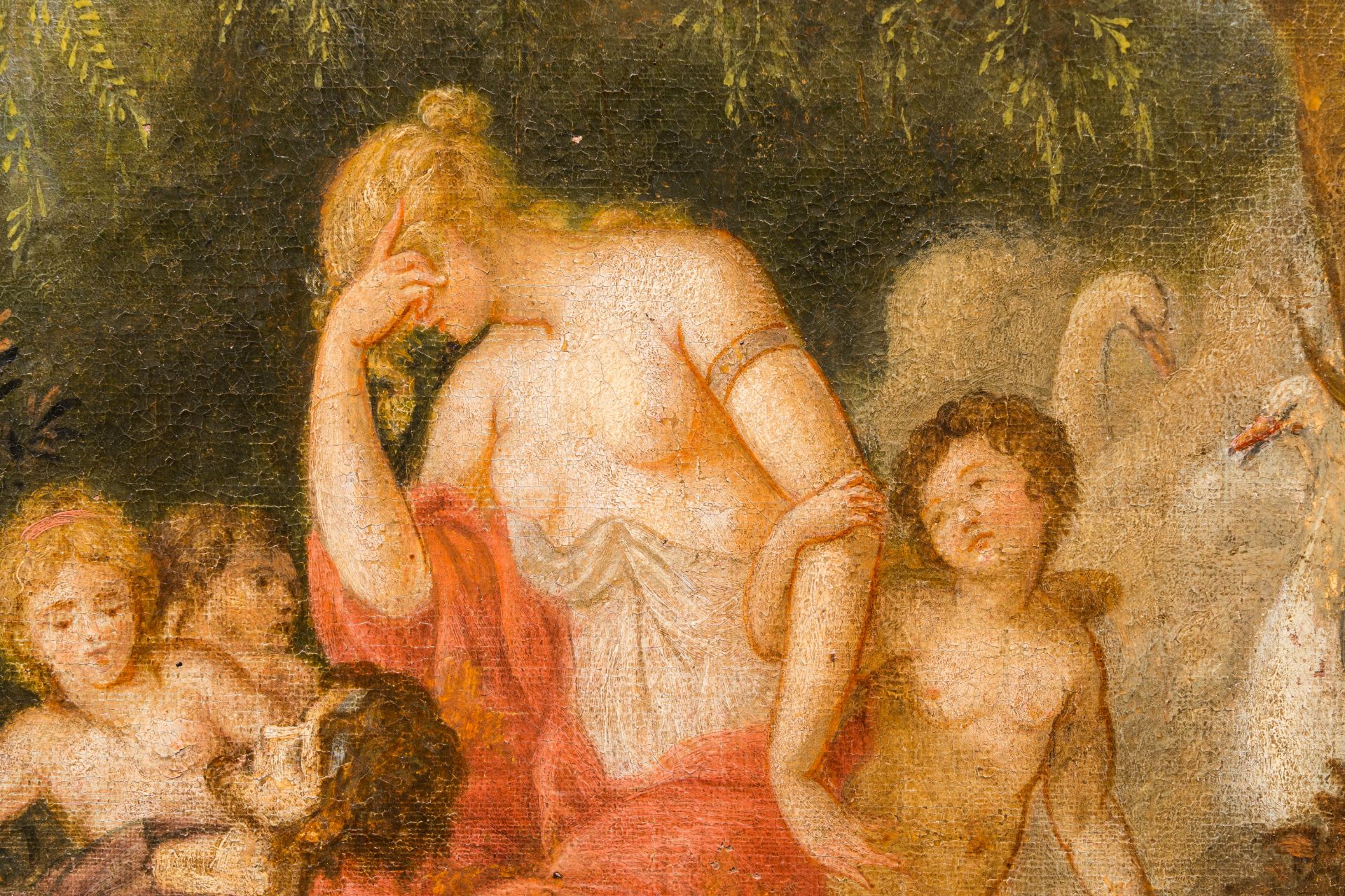French school: Mythological scene, oil on canvas, ca. 1800 - Image 6 of 6