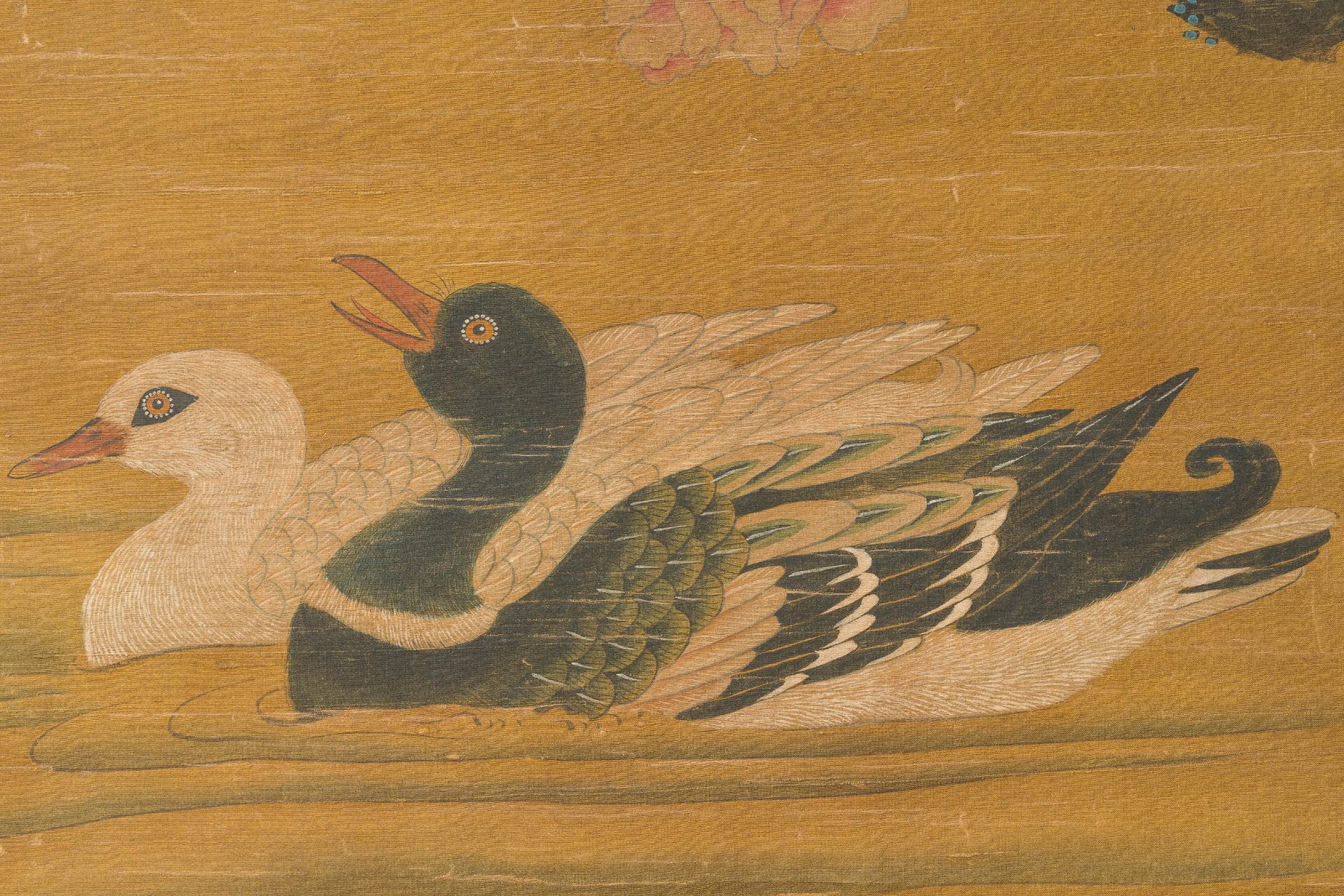 Chinese school, after and with the signature de Lu Ji (1477-?, å•çºª): 'mandarin ducks', ink and co - Image 7 of 9