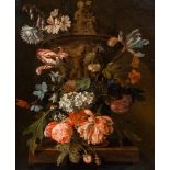 Willem Grasdorp (1678-1723): Still life with flowers, oil on canvas, early 18th C.