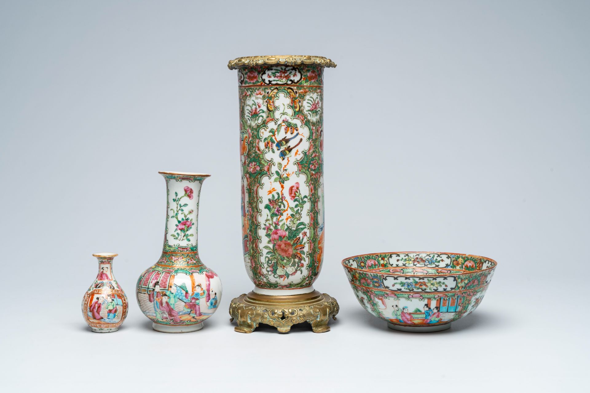 A varied collection of Chinese Canton famille rose porcelain, 19th/20th C. - Image 2 of 13