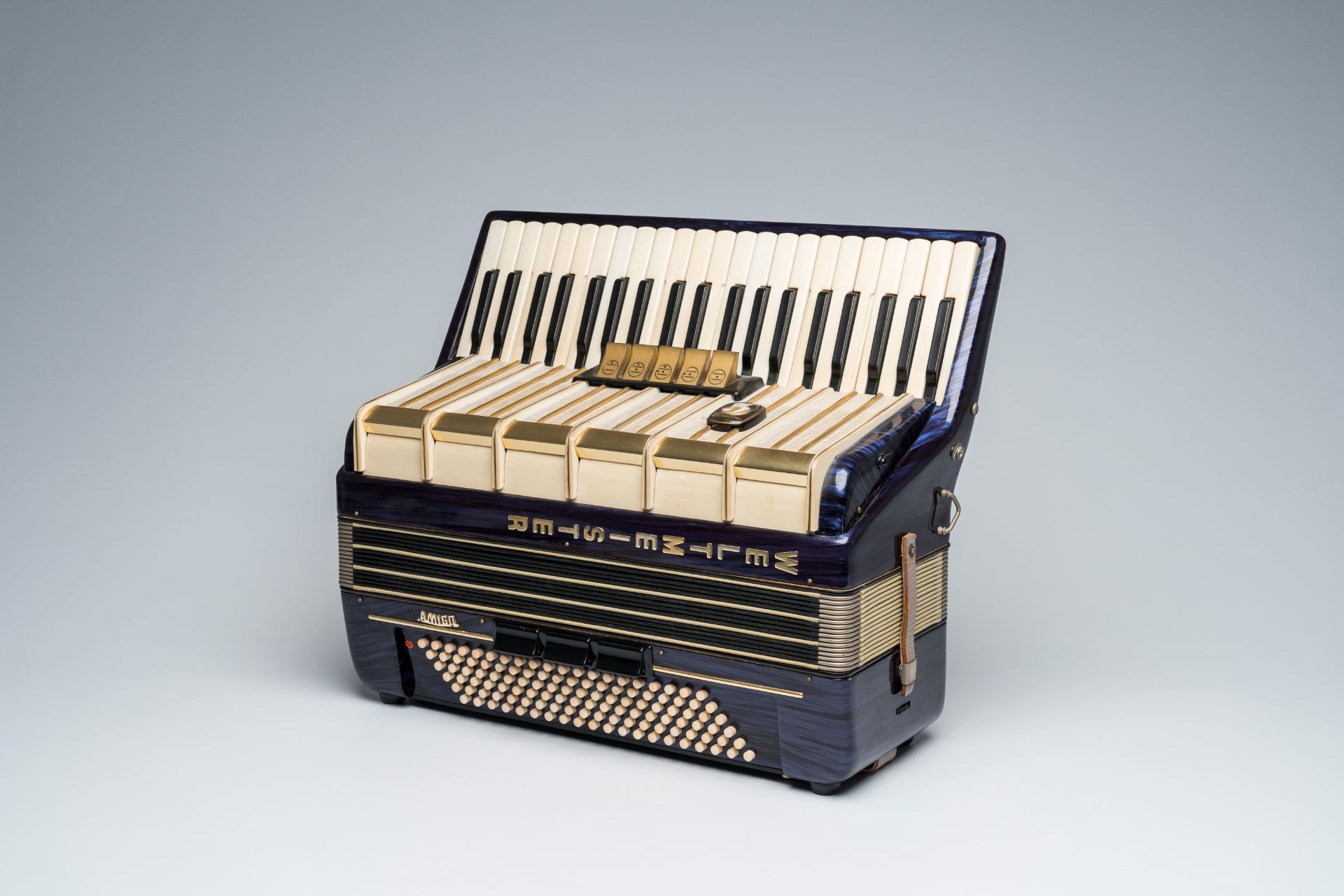 A 'Weltmeister' chromatic accordion with piano keyboard, ca. 1960