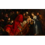 Flemish school: The adoration of the magi, oil on canvasn early 18th C.