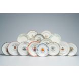 A varied collection of polychrome decorated society, association and commemorative plates, Belgium a