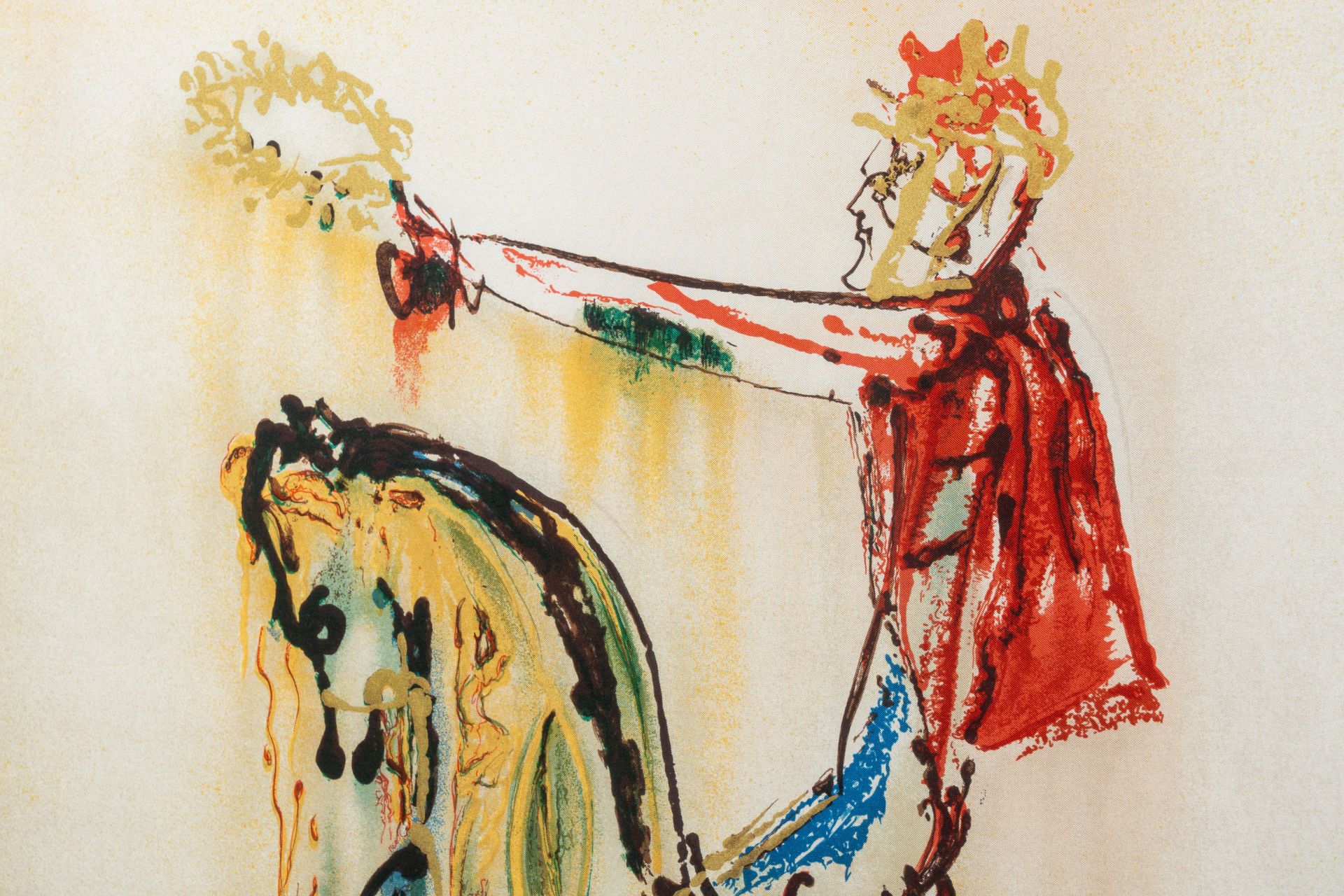Salvador Dali (1904-1989, after): The Trojan horse, serigraph on silk, ed. 495/2000, dated 1990 - Image 4 of 7
