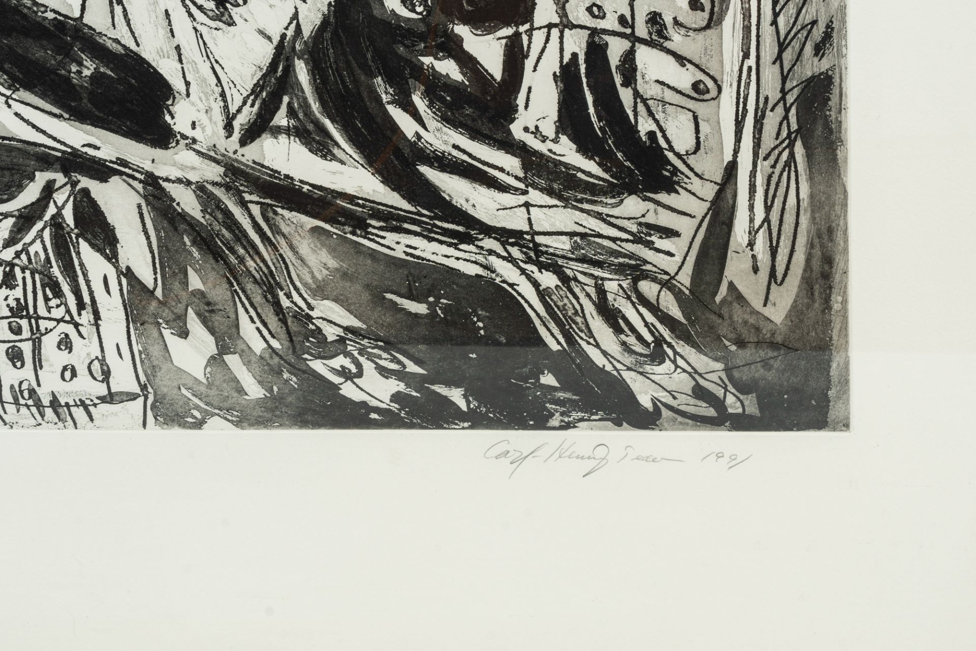 Carl-Henning Pedersen (1913-2007): 'Le rÃªve de la licorne', etching, ed. H.C. 2/10, dated 1991 - Image 4 of 6