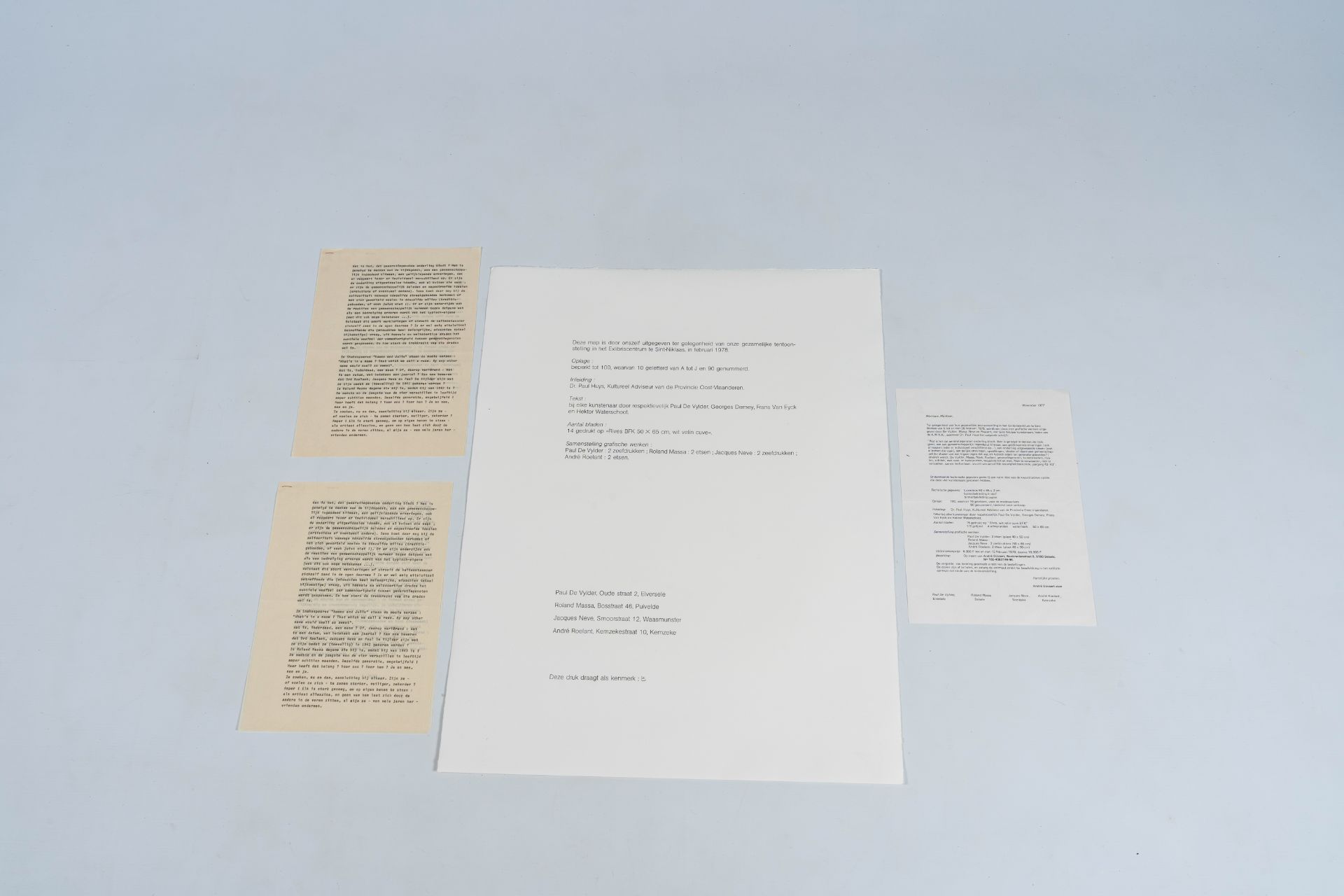 Frans Minnaert (1929-2011): 'Met Darwin op de Beagle', art folder with five etchings and five poems - Image 17 of 32