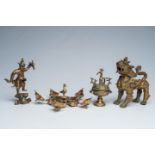 Four Southeast Asian bronze objects, 19th/20th C.