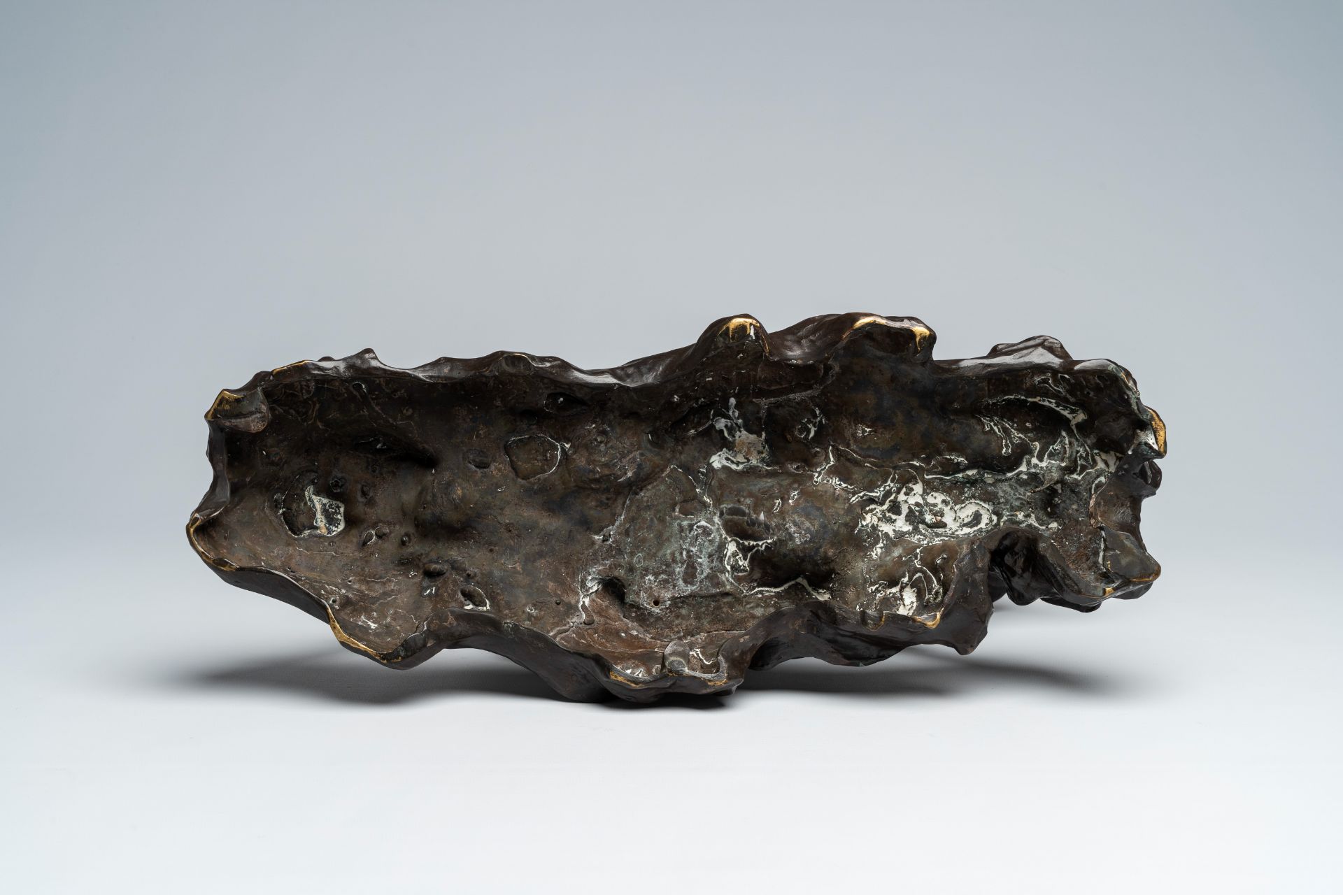 Illegibly signed (20th C.): Water buffalo, brown patinated bronze - Image 7 of 8