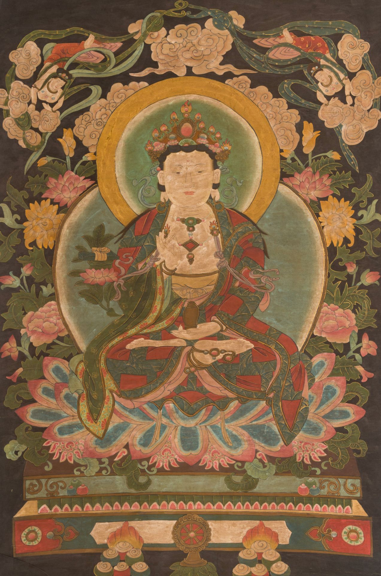 A 'Buddha Shakyamuni' thangka, Nepal, 19th C.