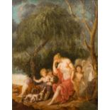 French school: Mythological scene, oil on canvas, ca. 1800