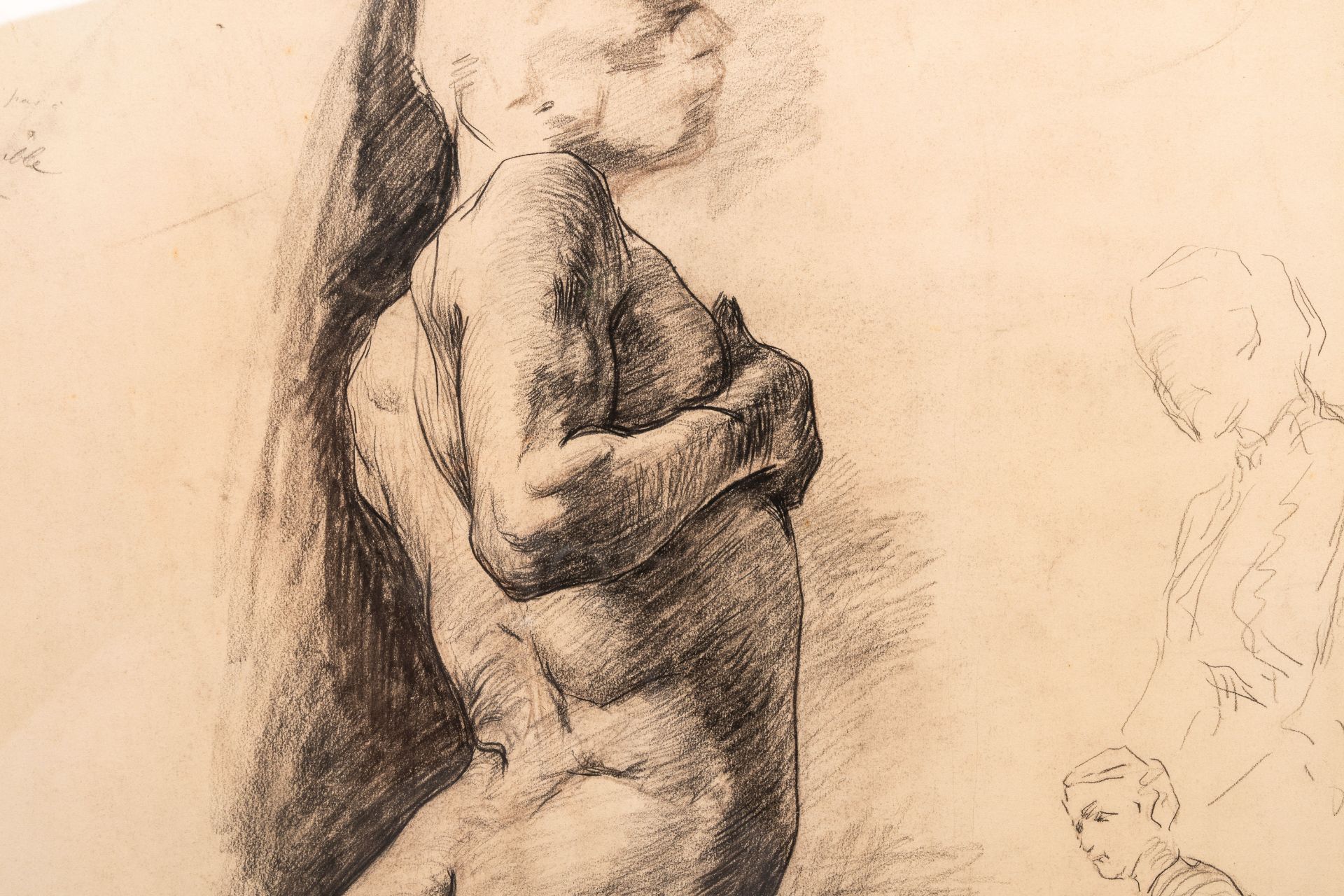 EugÃ¨ne Laermans (1864-1940): Various academic studies and sketches, pencil and charcoal on paper - Image 6 of 14