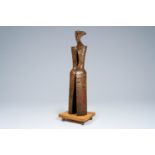 Jacques Tenenhaus (1947): 'The queen', brown patinated bronze, foundry Landowski, ed. 2/8, dated 201