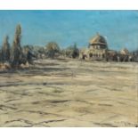 Guillermo Martinez Soliman (1908-1985): 'Jeruzalem', oil on canvas, dated 1931