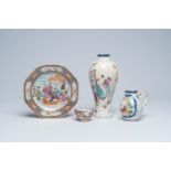 A varied collection of Chinese famille rose 'Mandarin' porcelain, Qianlong
