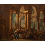 Italian school: The last supper, oil on canvas, 18th C.