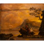 French school, in the manner of Joseph Vernet (1714-1789): Fishermen in a Mediterranean landscape, o