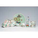 A varied collection of Chinese famille rose porcelain, 19th/20th C.