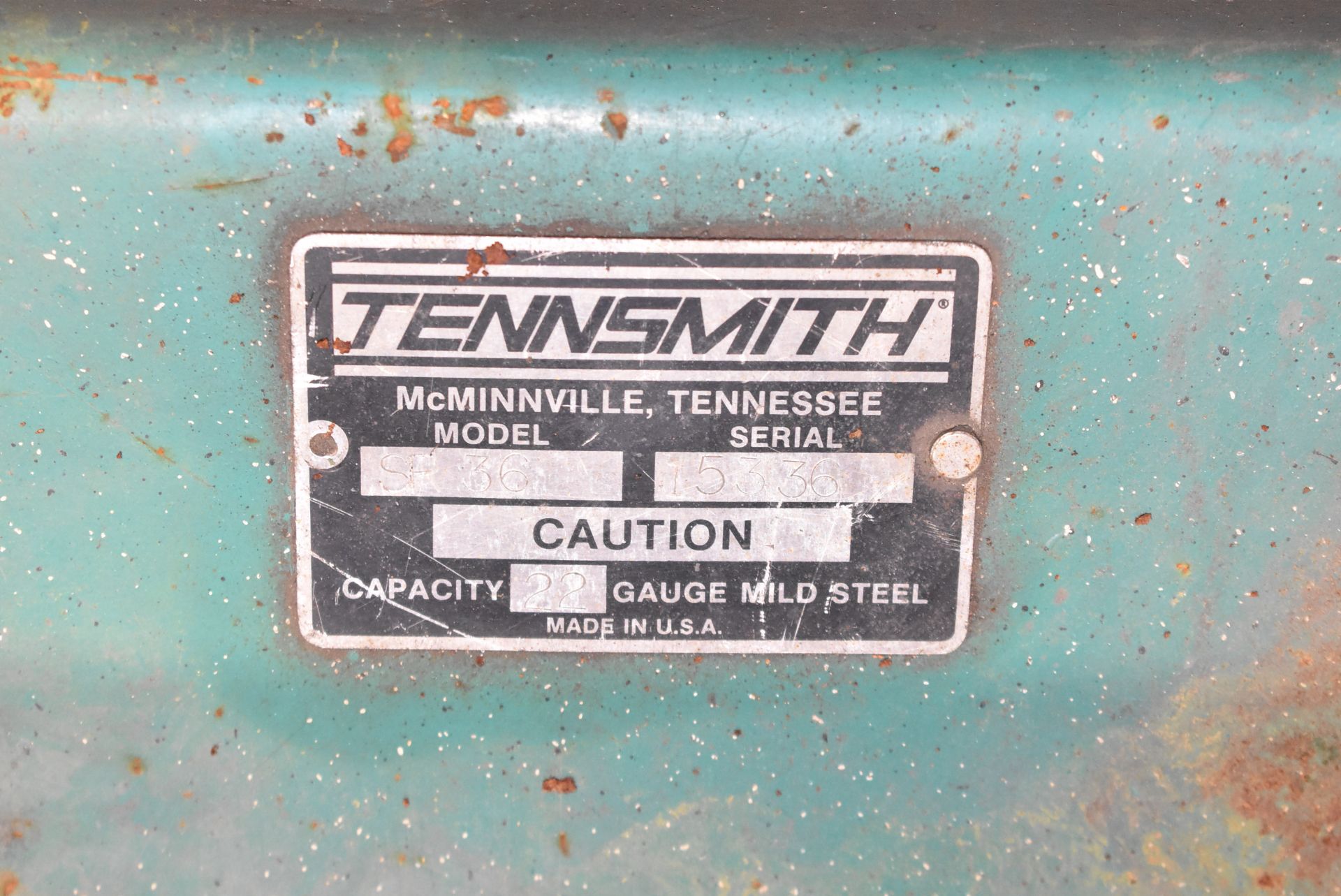 TENNSMITH SF 36 22GA CAPACITY ROLLS, S/N 15336 (CI) [RIGGING FEES FOR LOT# 135 - $50 USD PLUS - Image 3 of 4