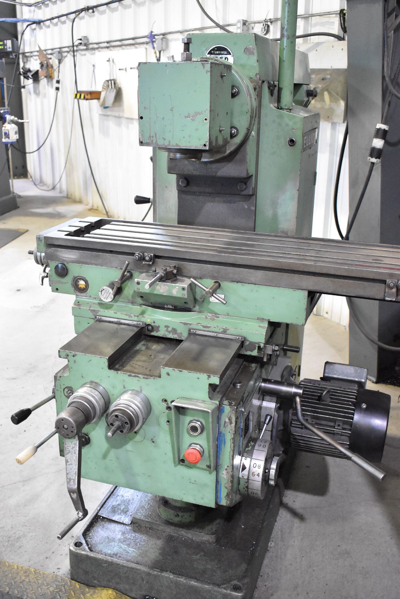 ELLIOT STURDIMILL 1250 VERTICAL MILLING MACHINE WITH 50" X 10.5" TABLE, #40 SPINDLE TAPER, SPEEDS TO - Image 2 of 8