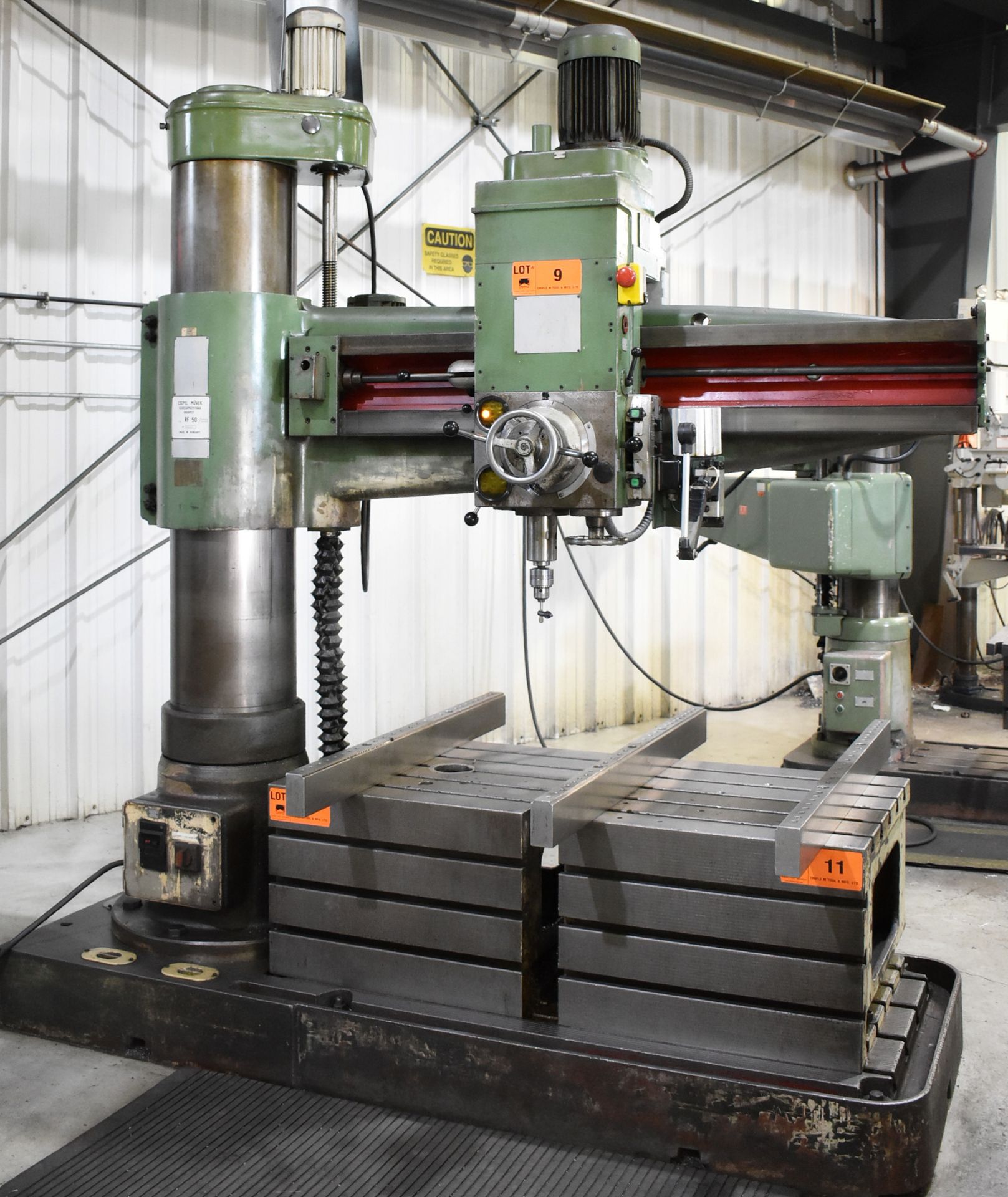 CSEPEL RF-50/1600 5' RADIAL ARM DRILL WITH 36" COLUMN TRAVEL, SPEEDS TO 2240 RPM, S/N: 12580 (CI) [