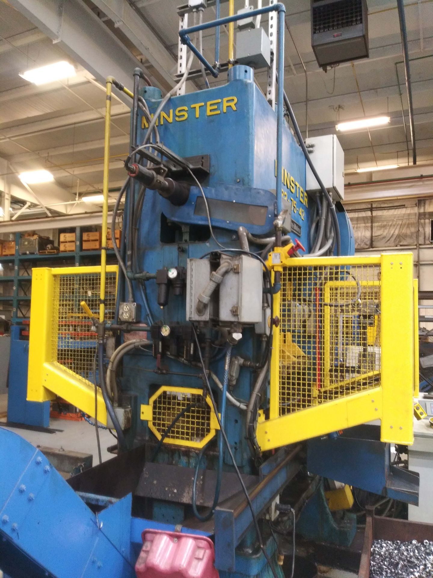 MINSTER P2-75-42 75 TON CAPACITY HIGH SPEED MECHANICAL SINGLE CRANK STRAIGHT SIDE STAMPING PRESS - Image 2 of 6