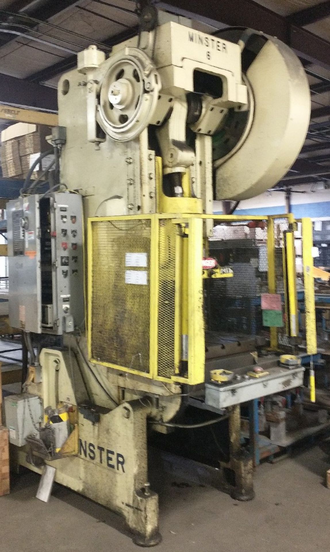 MINSTER NO. 6 60 TON CAPACITY HIGH SPEED MECHANICAL GAP FRAME PUNCH PRESS WITH 32" X 21" BED, 8" - Image 2 of 7