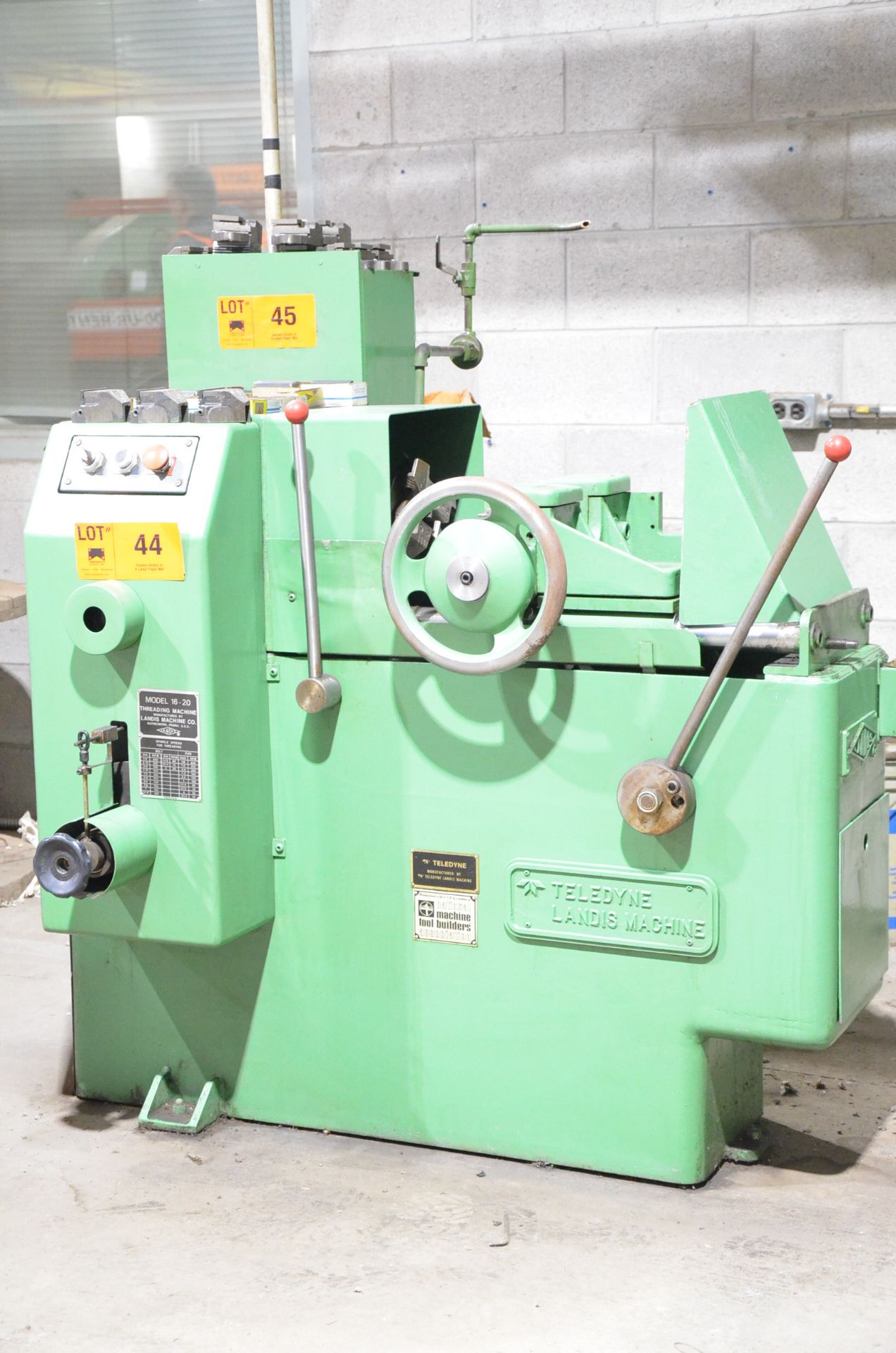 TELEDYNE LANDIS MODEL 16-20 THREADING MACHINE WITH LANDEX #2 THREADING HEAD, SPEEDS TO 233 RPM, 2