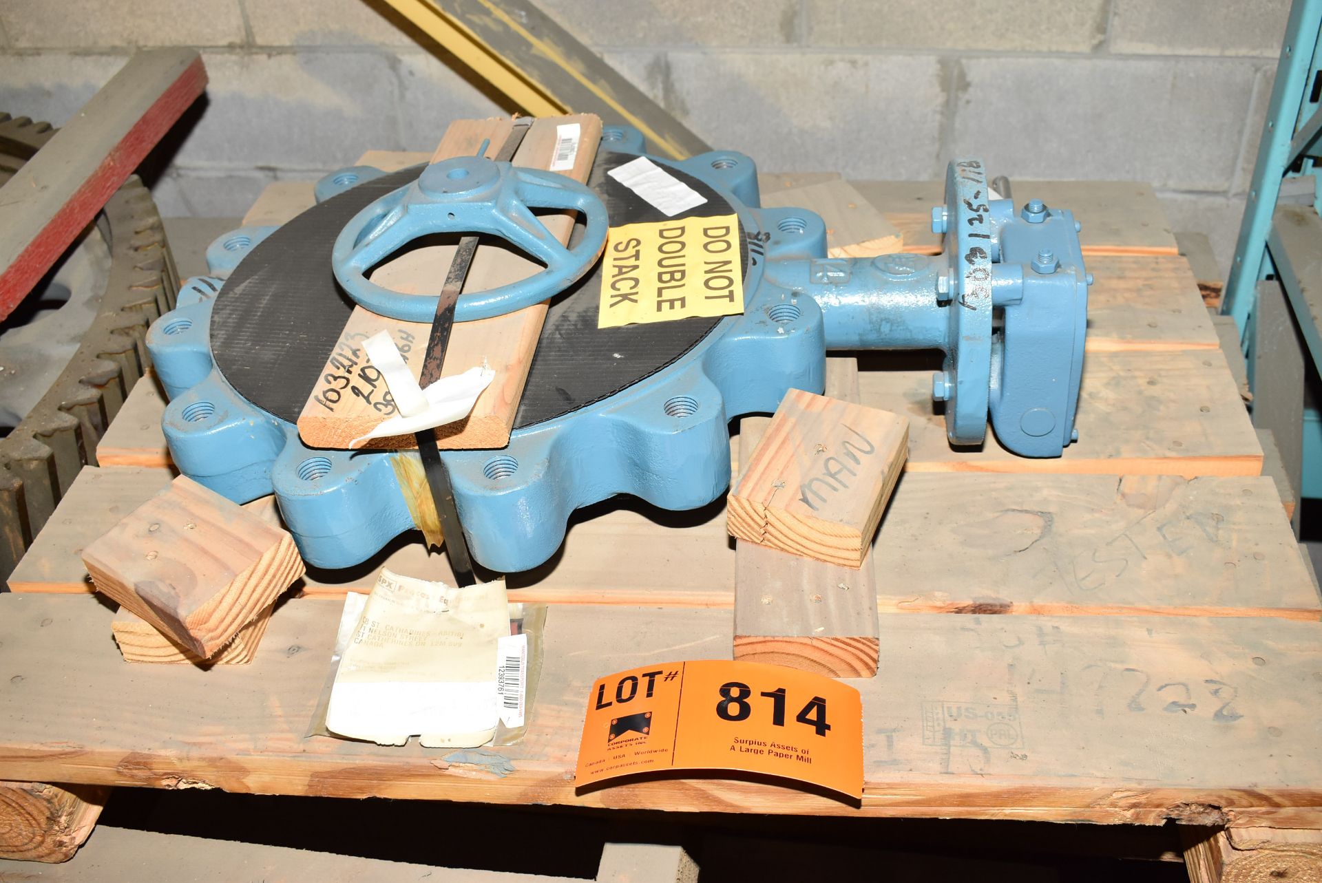 14" BUTTERFLY VALVE [RIGGING FEE FOR LOT #814 - $25 USD PLUS APPLICABLE TAXES]