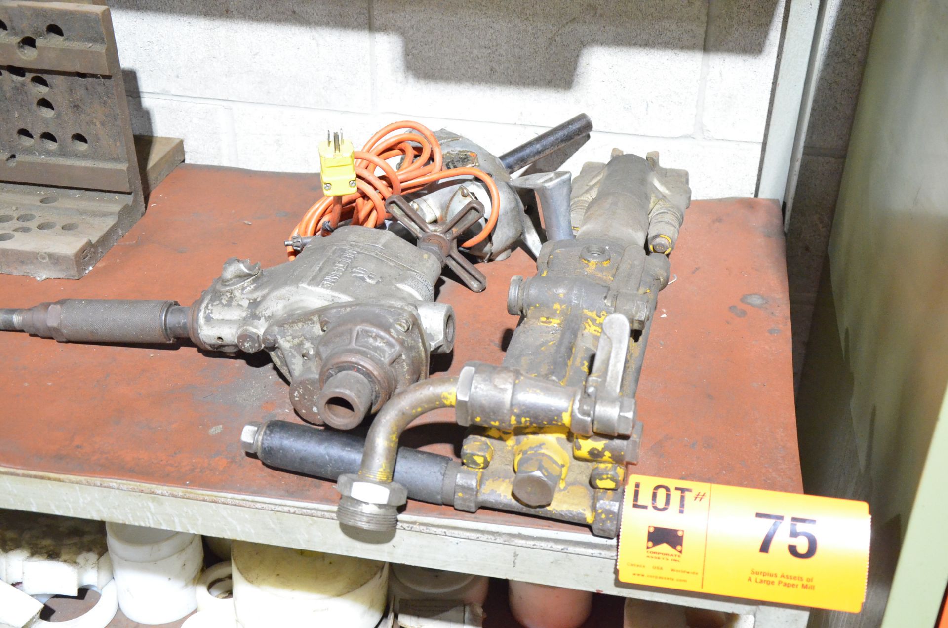 LOT/ ELECTRIC AND PNEUMATIC TOOLS [RIGGING FEE FOR LOT #75 - $TBD USD PLUS APPLICABLE TAXES]