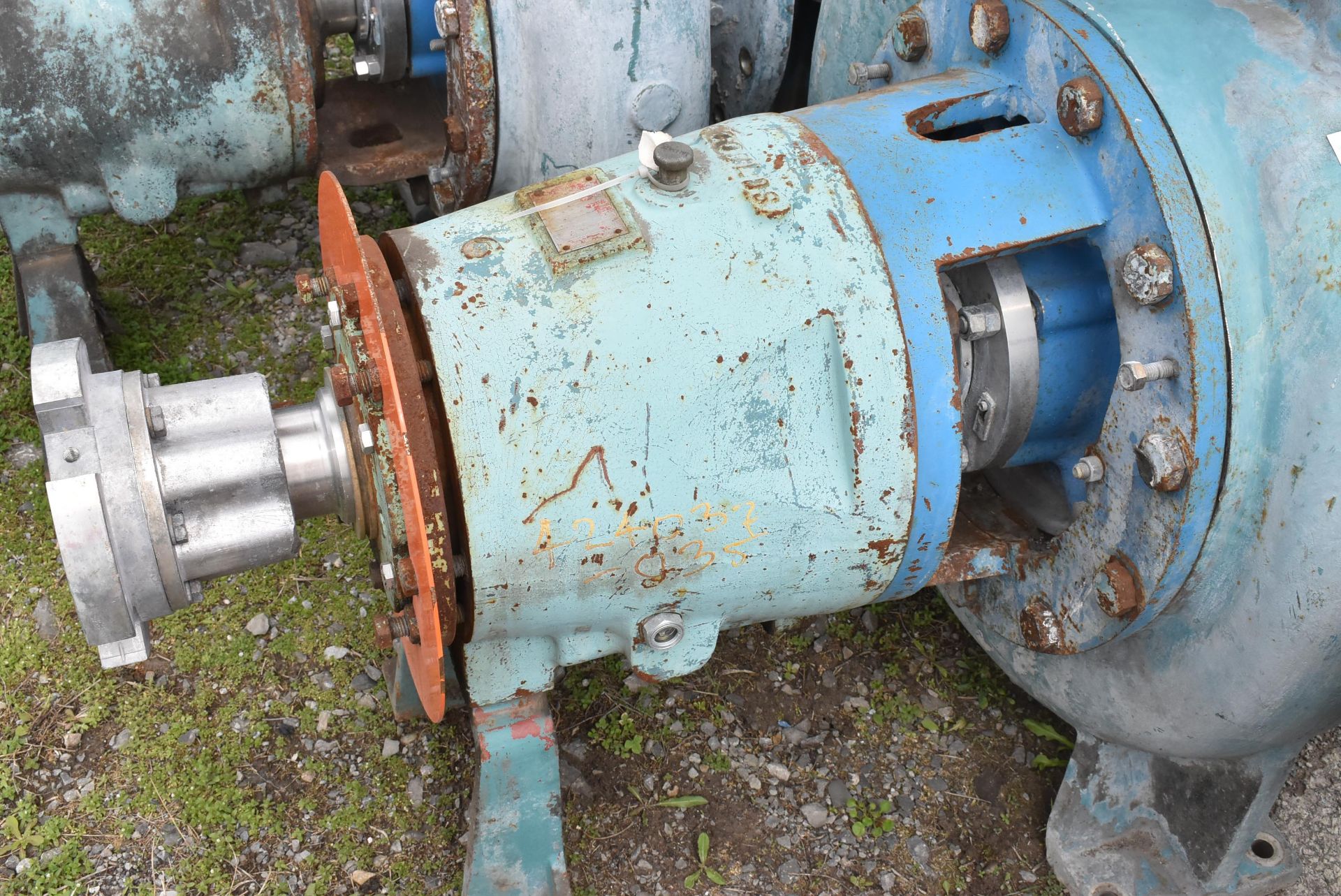 GOULDS 3175 12X14-18 STAINLESS STEEL CENTRIFUGAL PAPER STOCK/PROCESS PUMP WITH GOULDS BACK PULL - Image 3 of 4