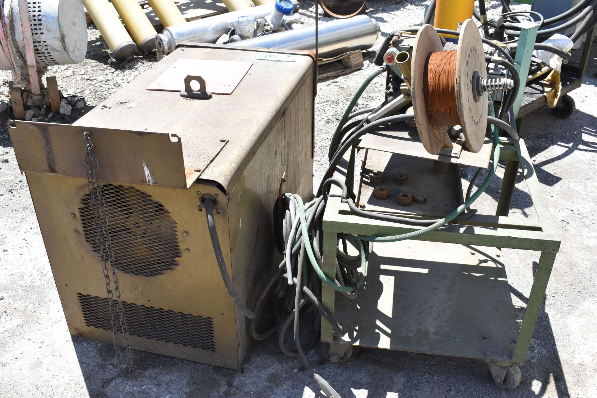 HOBART RC-500 MIG WELDER WITH HOBART 16DA-3915B WIRE FEEDER, CABLES & GUN, S/N: 20RT-7618 [RIGGING - Image 6 of 6