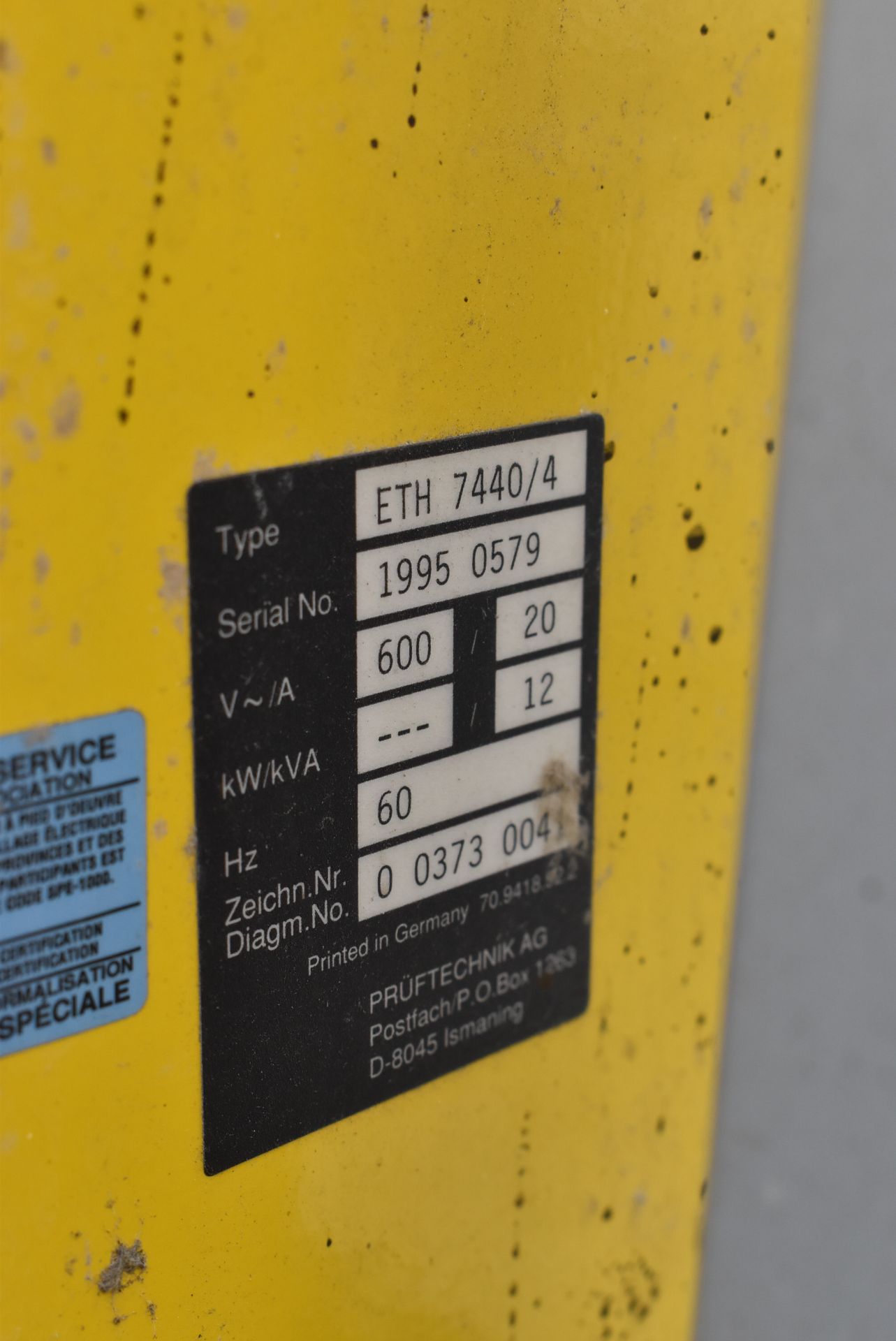 EDDYTHERM 4X DIGITAL INDUCTION BEARING HEATER WITH 12 KVA/600V/60HZ, S/N: 1995-0579 [RIGGING FEE FOR - Image 3 of 5