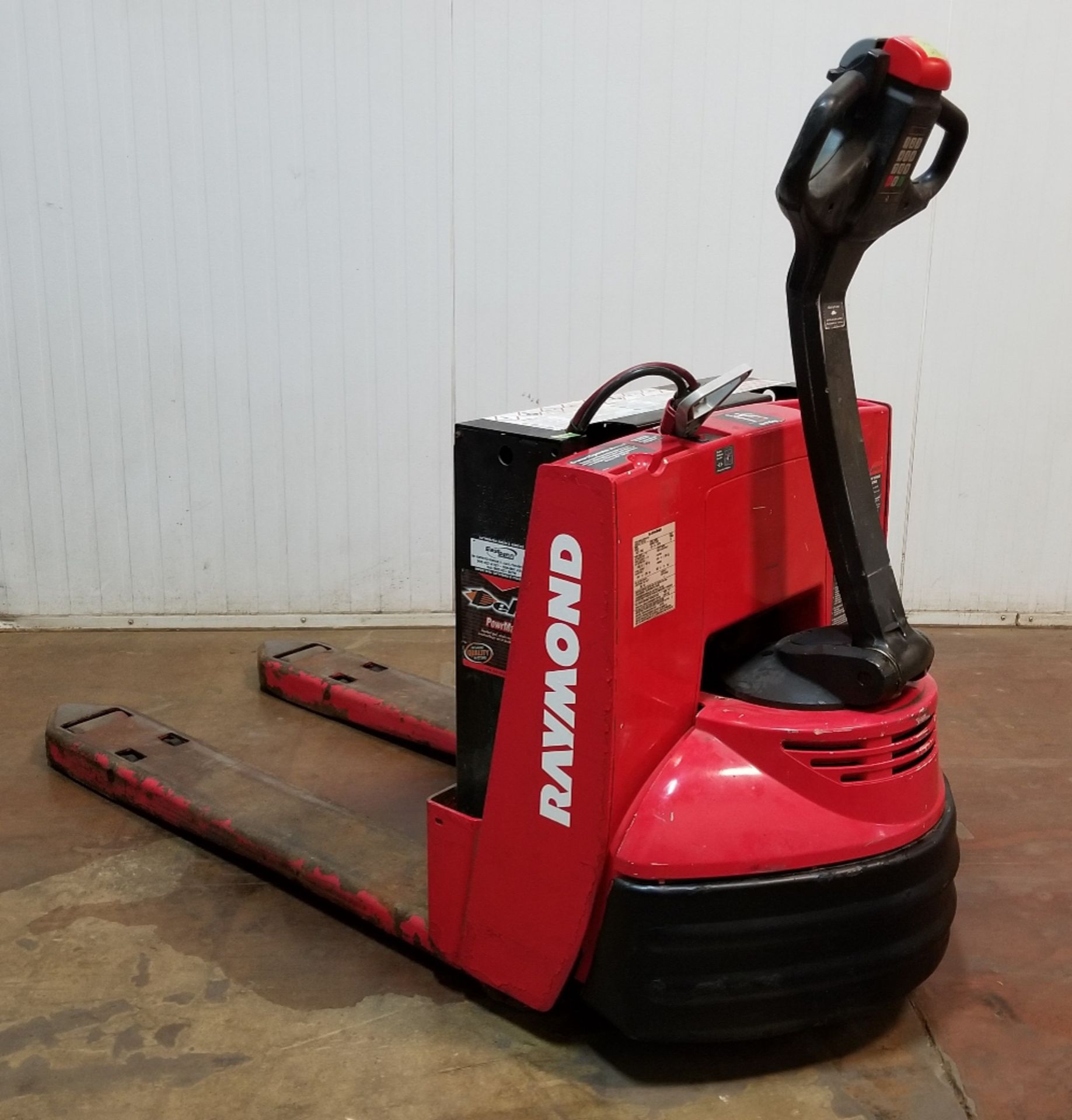RAYMOND (2014) 102T-F45L 4500 LB. CAPACITY 24V WALK-BEHIND ELECTRIC PALLET JACK WITH BUILT-IN