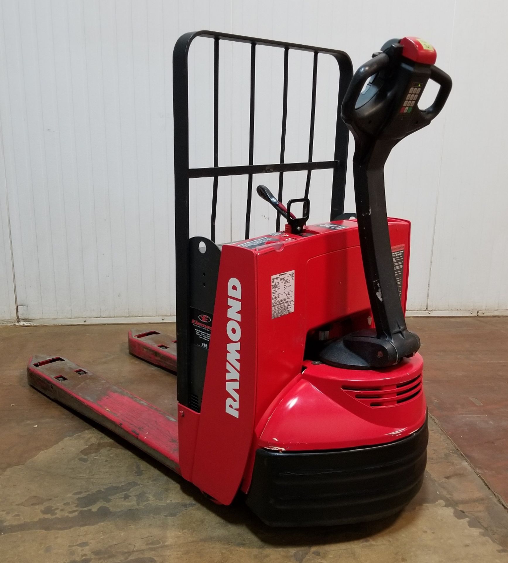 RAYMOND (2005) 102T-F45L 4500 LB. CAPACITY 24V WALK-BEHIND ELECTRIC PALLET JACK WITH BUILT-IN