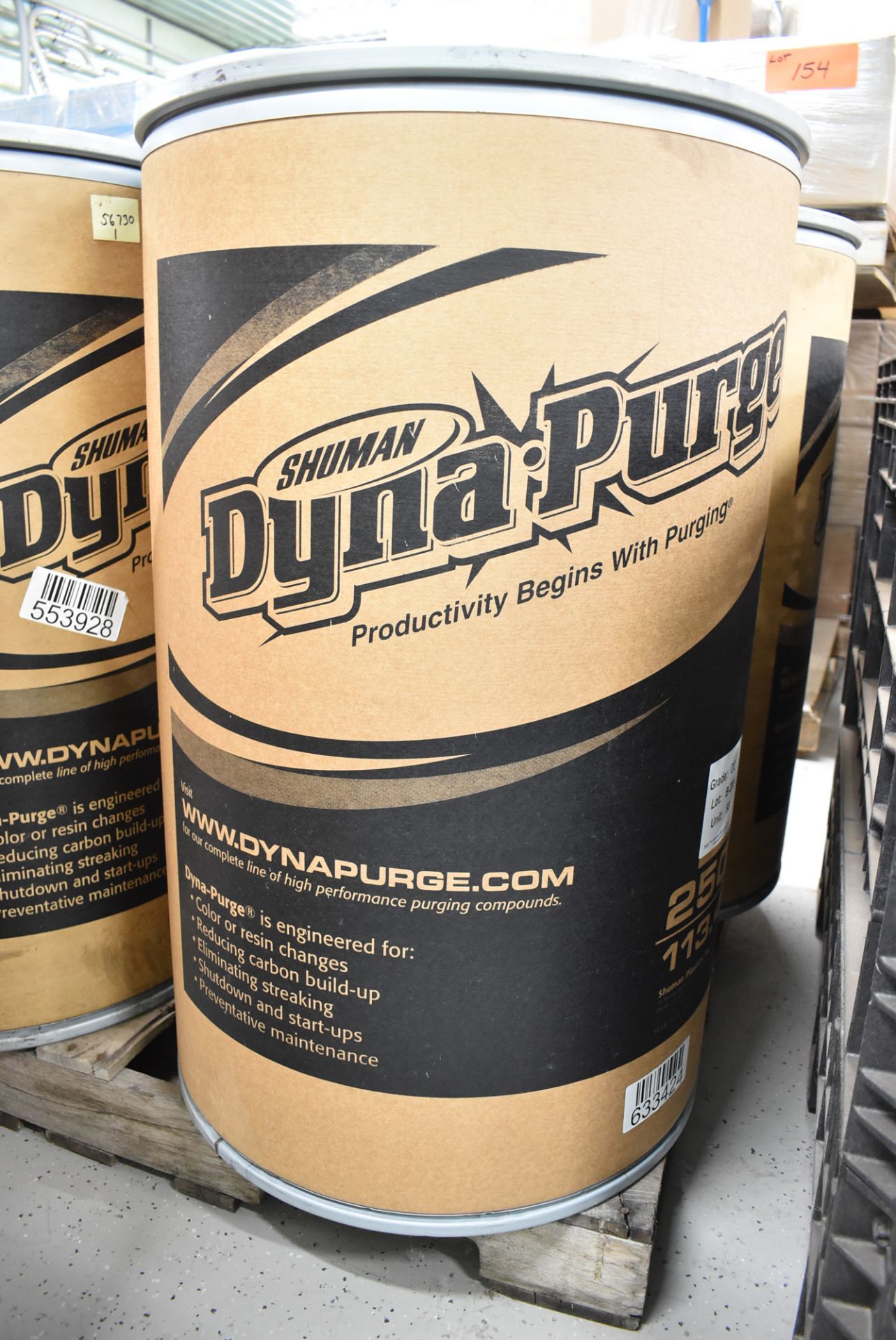 LOT/ (4) DRUMS OF SHUMAN DYNA-PURGE PURGING COMPOUND (APPROX. 1,000 LBS.) - Image 2 of 3