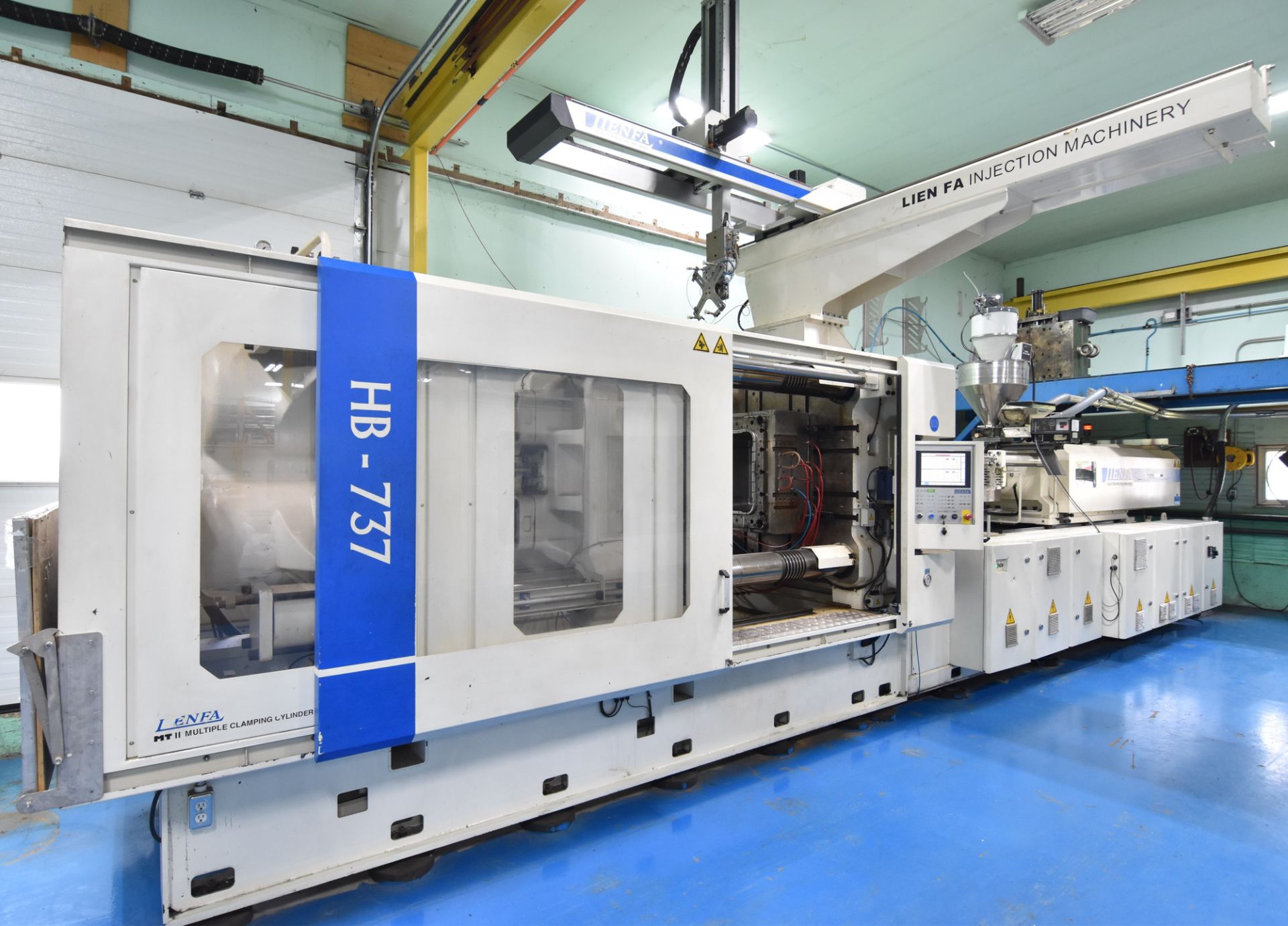 LIEN FA (2013) HB-737 MT-II 700 TON CAPACITY HORIZONTAL HYBRID PLASTIC INJECTION MOLDING MACHINE