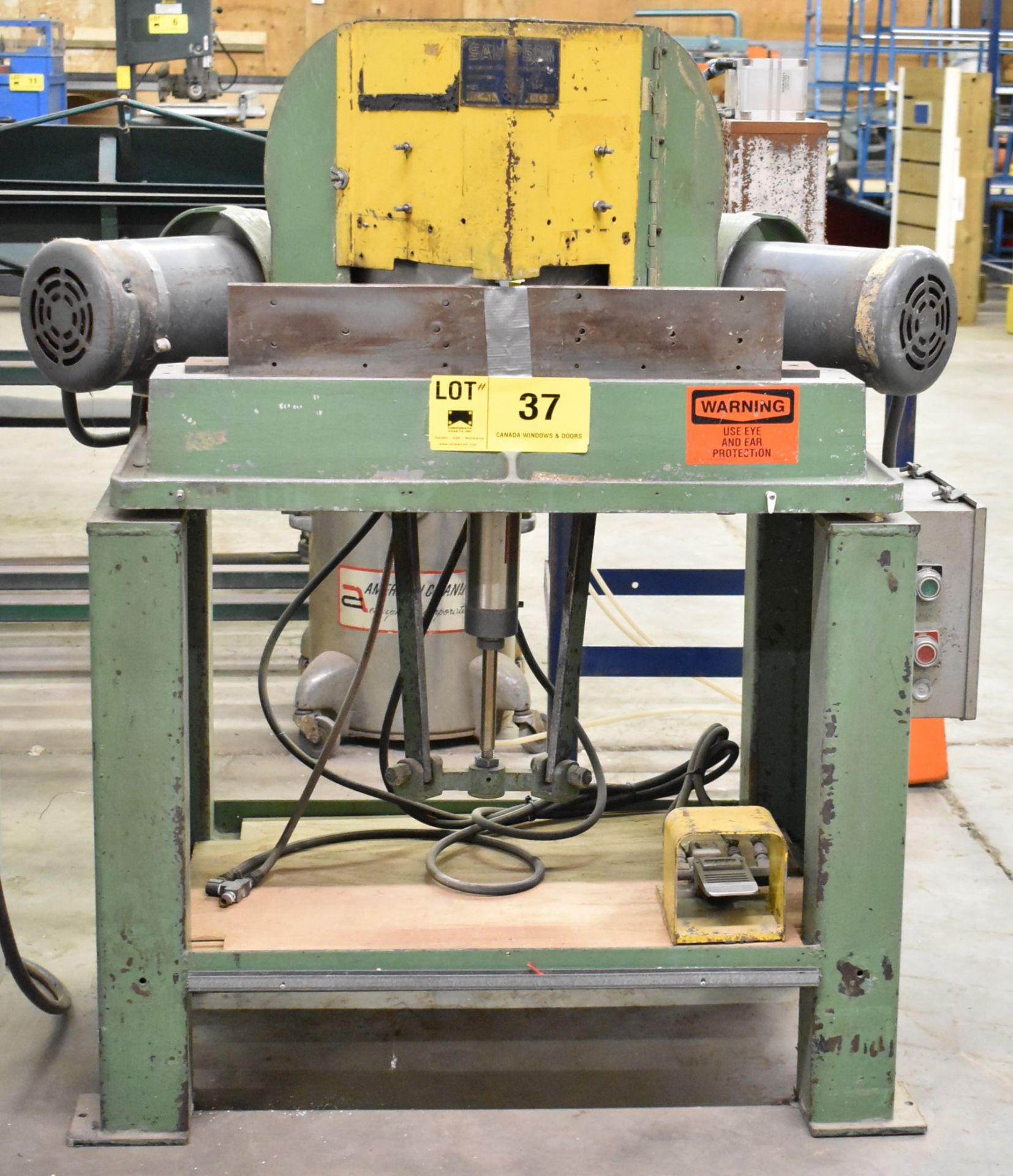 SAMPSON MN-12 VERTICAL V NOTCH SAW, S/N 6367 (LOCATED AT 1636 CHARLES ST, WHITBY, ON L1N 1B9)