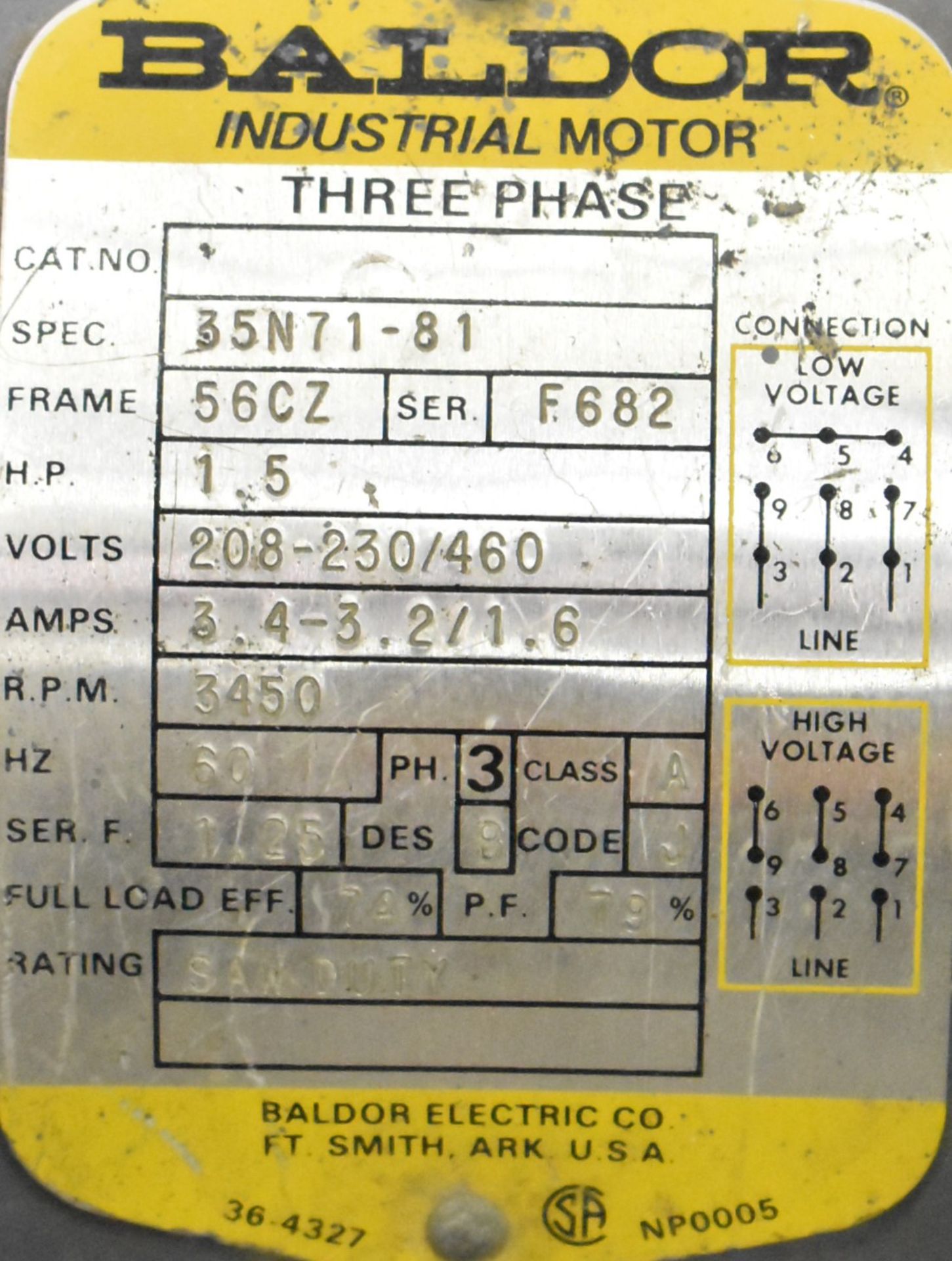 SAMPSON MN-12 VERTICAL V NOTCH SAW, S/N 6367 (LOCATED AT 1636 CHARLES ST, WHITBY, ON L1N 1B9) - Image 4 of 7