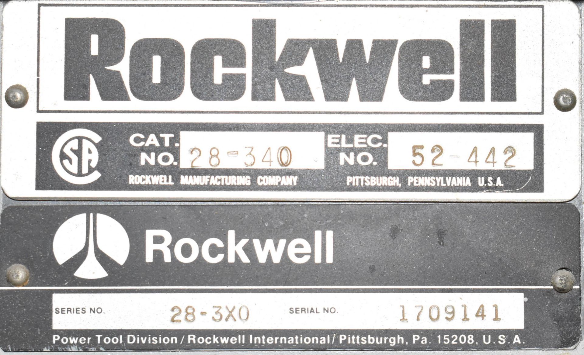 ROCKWELL BSO25 20" VERTICAL BAND SAW WITH ROCKWELL BLADE WELDER, 220-240V/3PH/50-60HZ, S/N - Image 6 of 6