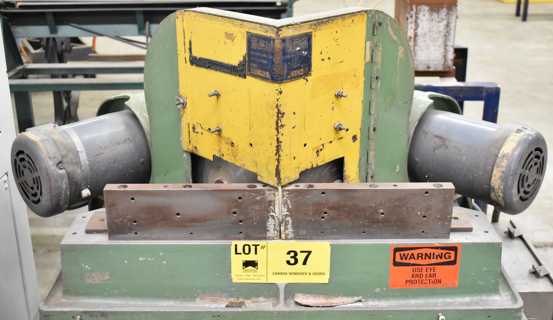 SAMPSON MN-12 VERTICAL V NOTCH SAW, S/N 6367 (LOCATED AT 1636 CHARLES ST, WHITBY, ON L1N 1B9) - Image 2 of 7