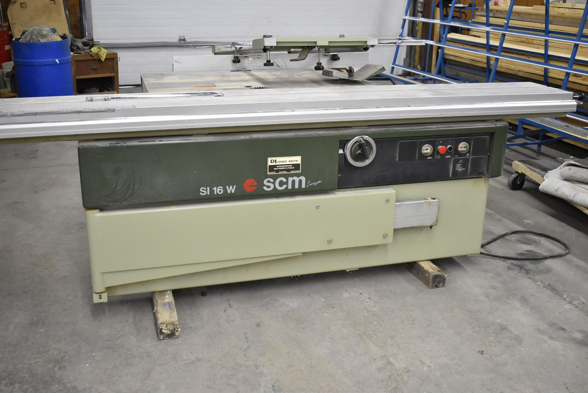 SCM SI 16W 12" SLIDING TABLE SAW, 600V/3PH/60HZ, S/N 050523 (LOCATED AT 1636 CHARLES ST, WHITBY,