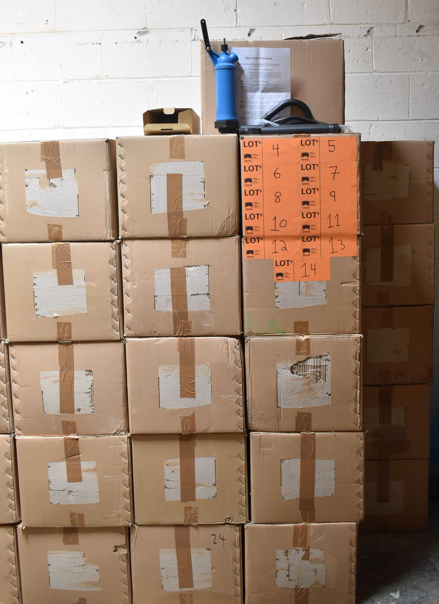 LOT/ (50) PP – TYP JP-03 HAND-OPERATED DRUM PUMPS (NEW IN BOX, FIVE CASES PER LOT)