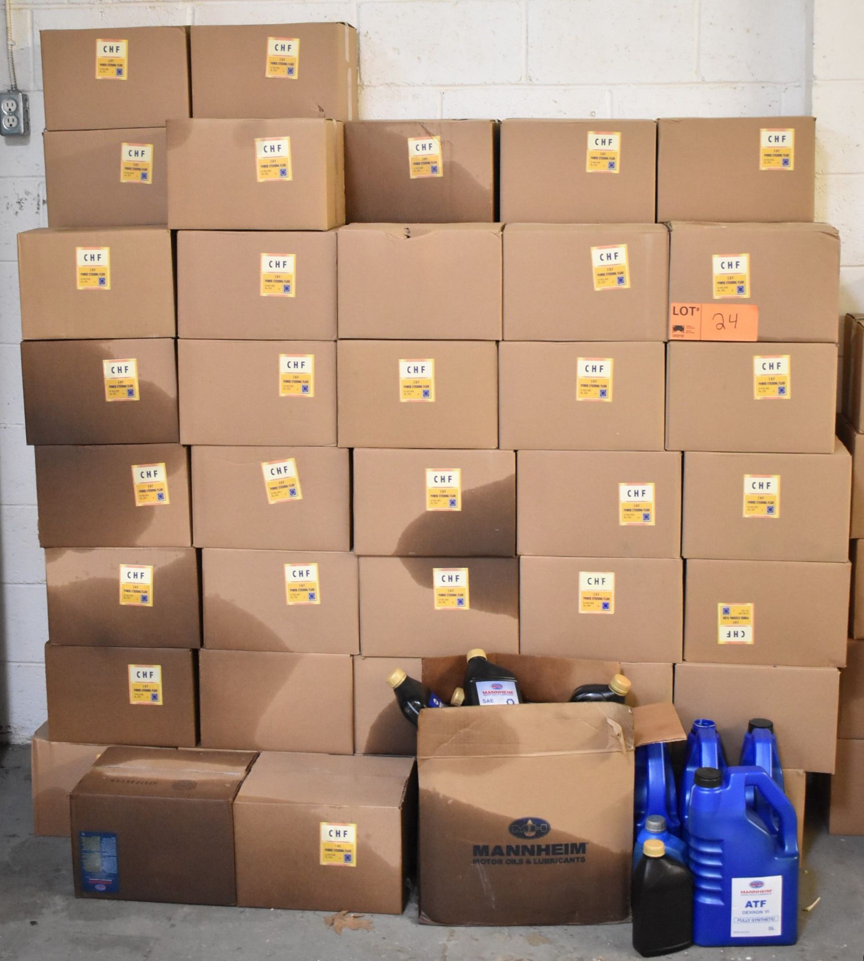 LOT/ APPROX. (70) BOXES OF CHF LLS, 202 E G 002 000 POWER STEERING FLUID