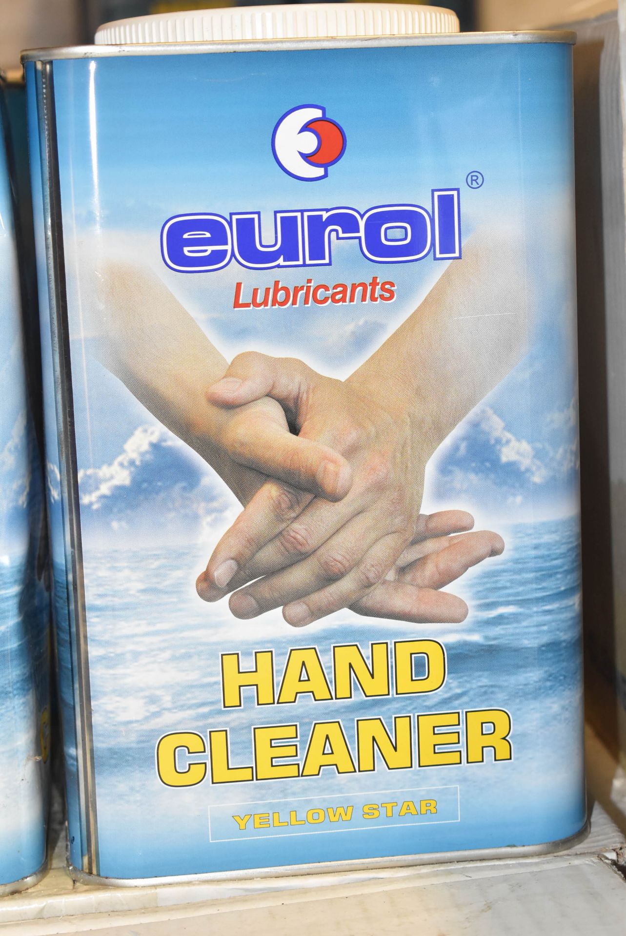 LOT/ ROW OF APPROX. (35) EUROL LUBRICANTS YELLOW STAR HAND CLEANER - Image 2 of 2