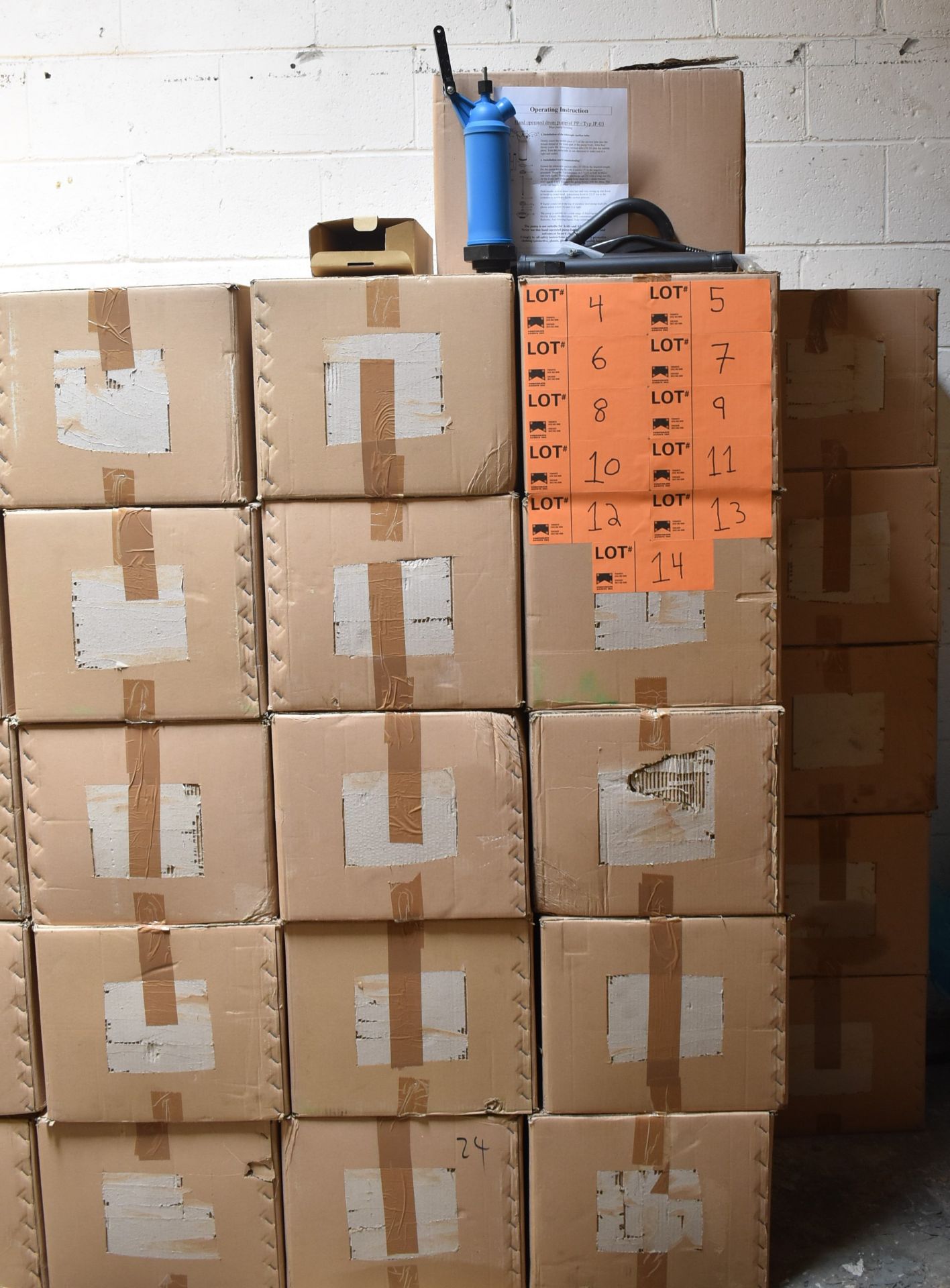 LOT/ (50) PP – TYP JP-03 HAND-OPERATED DRUM PUMPS (NEW IN BOX, FIVE CASES PER LOT)