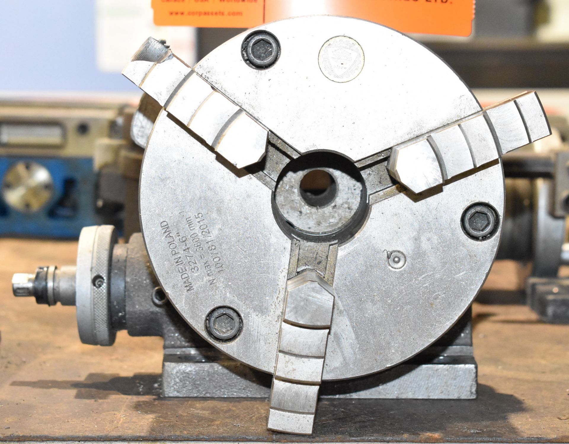 STM HV-6 6" ROTARY INDEXING TABLE WITH BISON 6" 3-JAW CHUCK, S/N N/A - Image 2 of 5