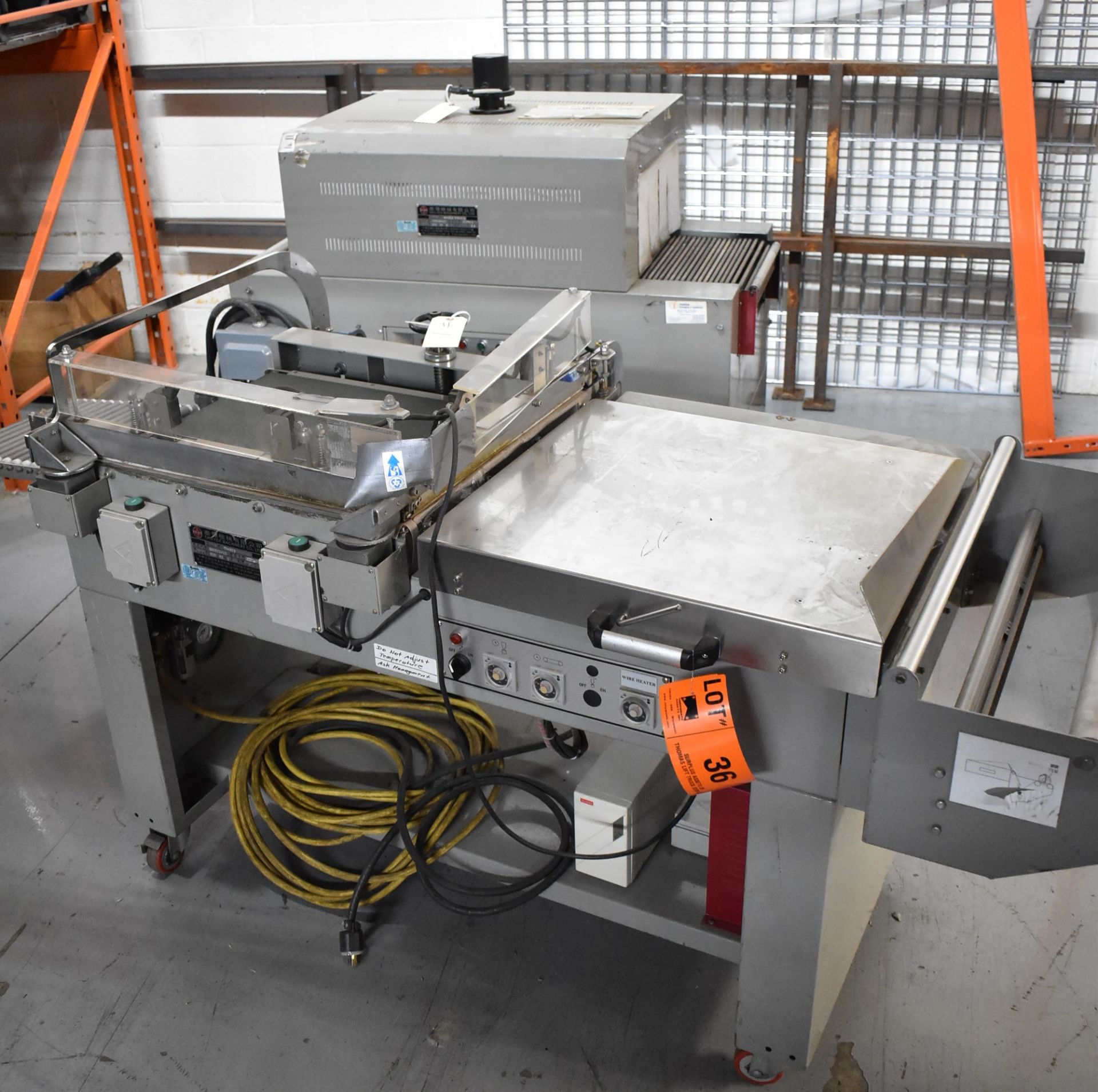 TAYI-YEH (2007) SA-313 POF-C.C SHRINK WRAPPING MACHINE, 220V/3PH/60HZ AND TAYI-YEH (2007) TY-603 3