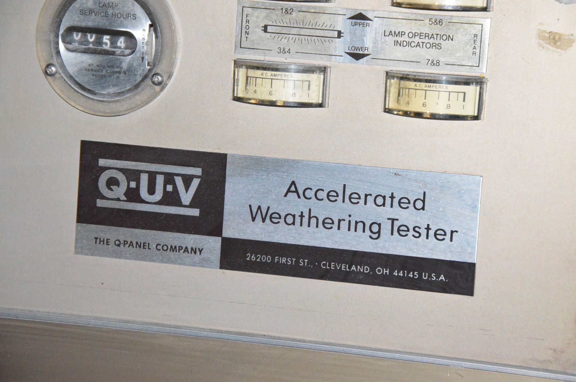 Q-PANNEL Q.U.V ACCELERATED U.V. WEATHERING TEST SYSTEM WITH ANALOG CONTROLS, 13-BANK 3-TIER TEST BED - Image 3 of 6